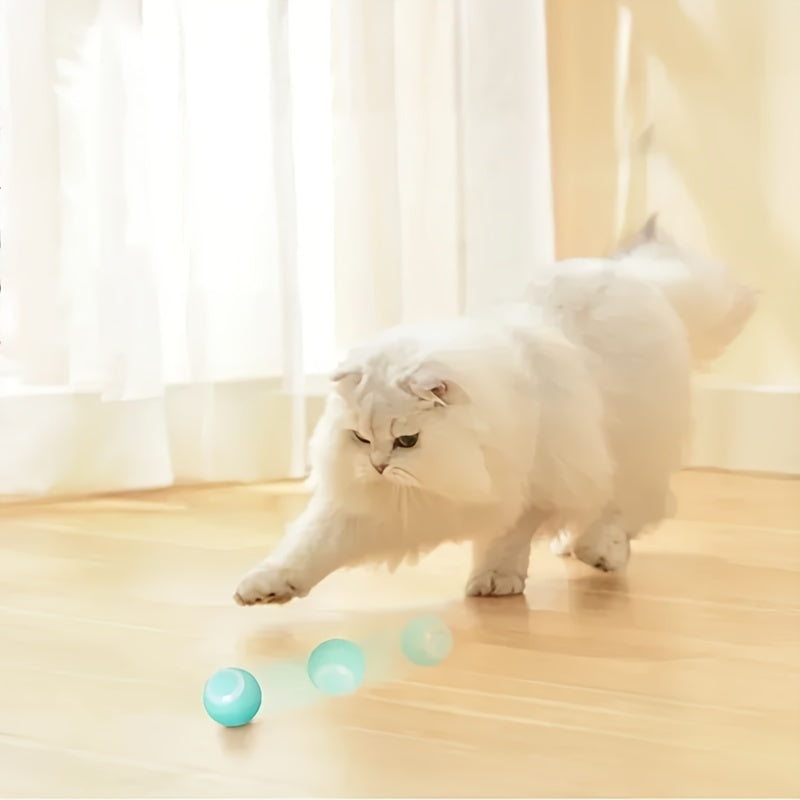 1pc Whisker Wonderland Smart Interactive Cat Toy - Automatic Rolling Ball, Stimulating Feline Fun, Exercise and Mental Stimulation for Your Feline Friend - Interactive Toys