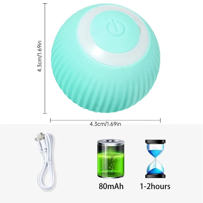 1pc Whisker Wonderland Smart Interactive Cat Toy - Automatic Rolling Ball, Stimulating Feline Fun, Exercise and Mental Stimulation for Your Feline Friend - Interactive Toys