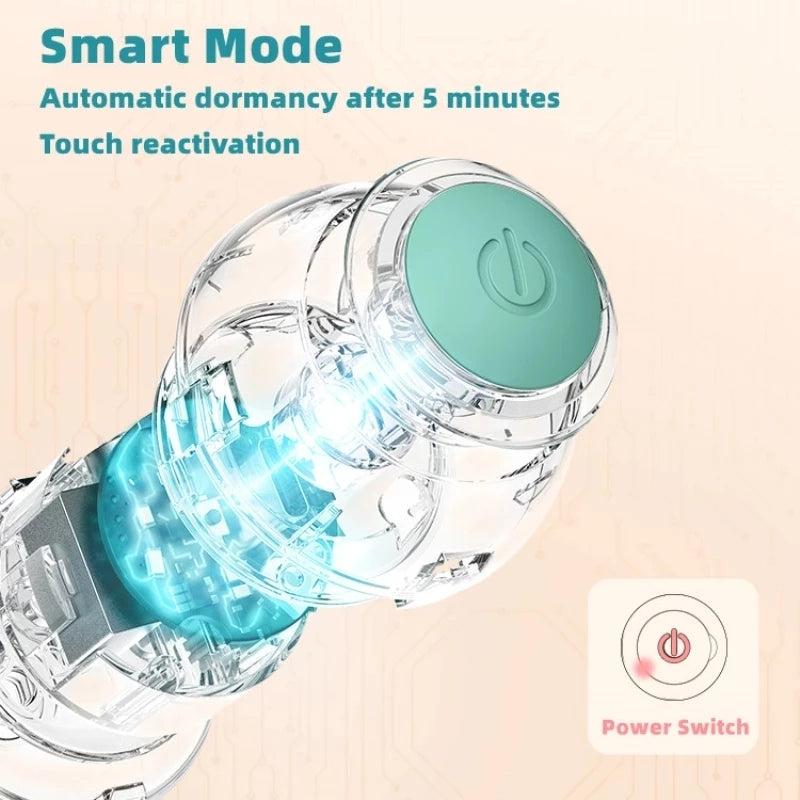 1pc Whisker Wonderland Smart Interactive Cat Toy - Automatic Rolling Ball, Stimulating Feline Fun, Exercise and Mental Stimulation for Your Feline Friend - Interactive Toys