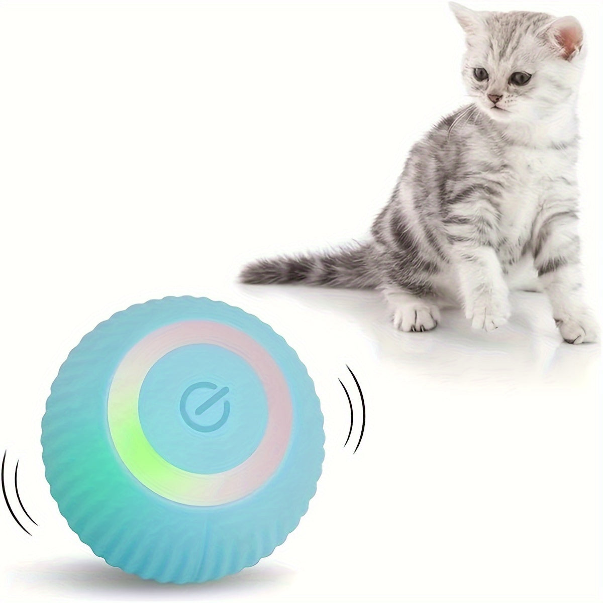 1pc Whisker Wonderland Smart Interactive Cat Toy - Automatic Rolling Ball, Stimulating Feline Fun, Exercise and Mental Stimulation for Your Feline Friend - Interactive Toys