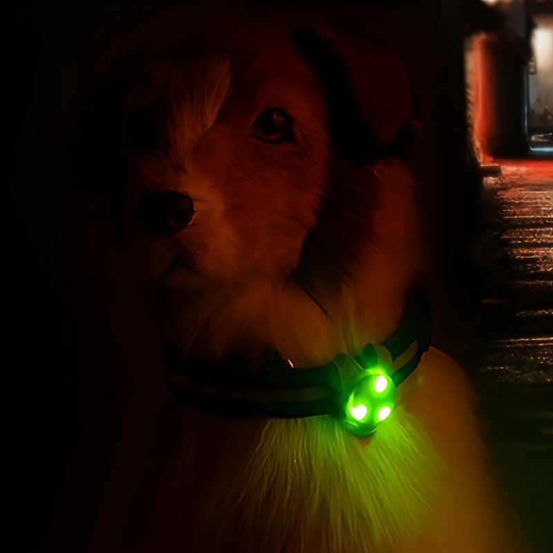 1pc Nighttime Safety Pet Pendant Collar with Anti-Lost LED Light for Dogs and Cats - Essential Pet Supplies for Visibility and Security
