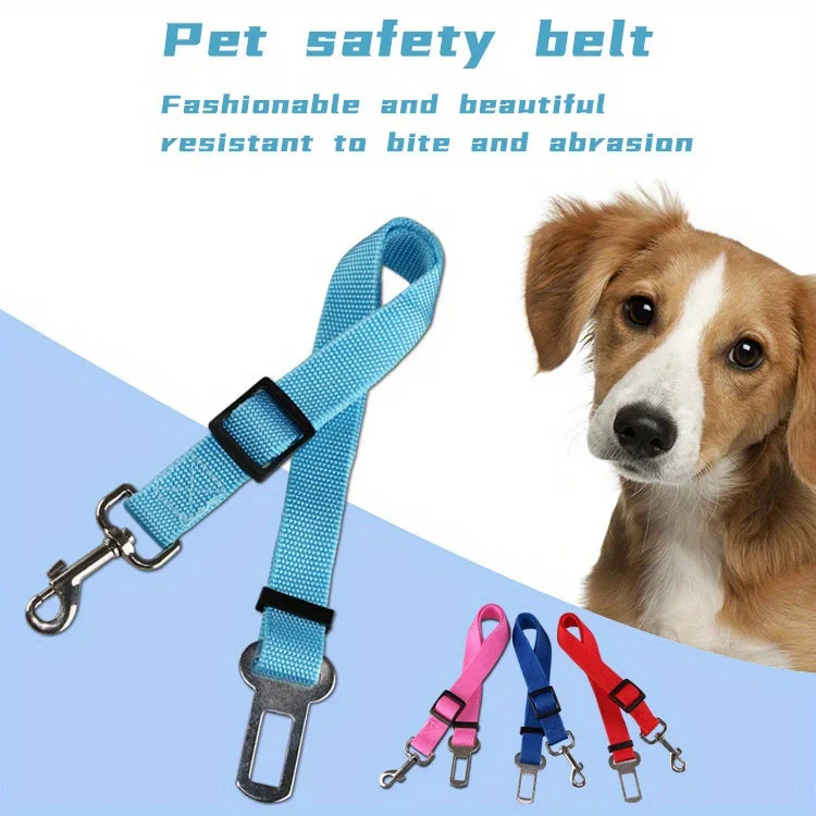 Adjustable Harness and Leash Cat Dog Car Seat Belt Pet Seat Vehicle Dog Harness Lead Clip TractionCar Travel Supplies for Dogs