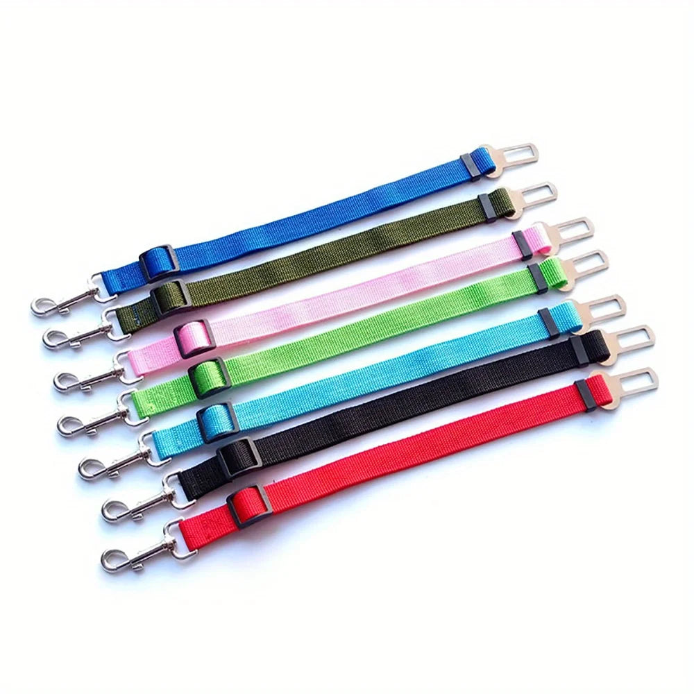 Adjustable Harness and Leash Cat Dog Car Seat Belt Pet Seat Vehicle Dog Harness Lead Clip TractionCar Travel Supplies for Dogs