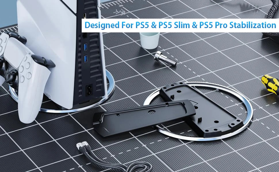 2025 New Vertical Stand for PS5 Consoles Playstation 5 Slim Base Accessories for PS5 Pro Console Disc and Digital