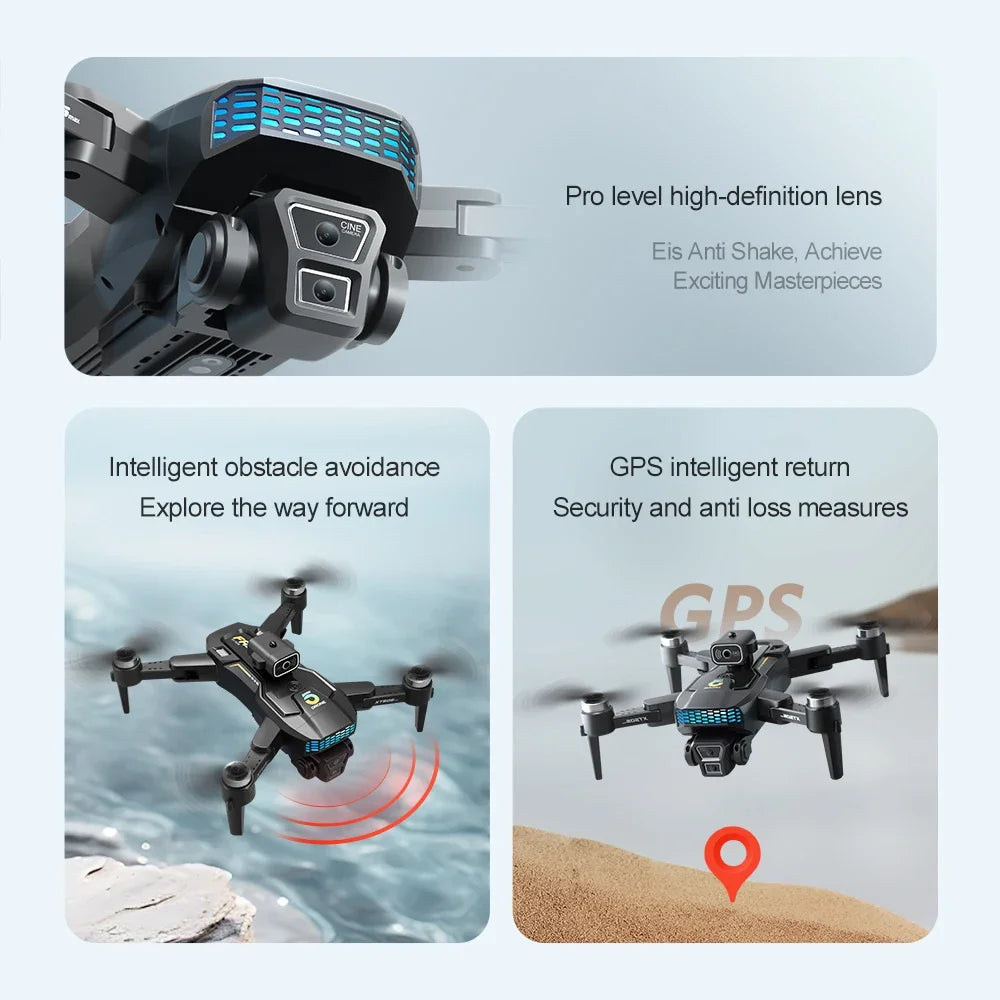 2024 Drone 8k Professional GPS 3 Axis Brushless Gimbal RC Quadcopter Obstacle Avoidance Drones With Camera HD 4K 5G Dron