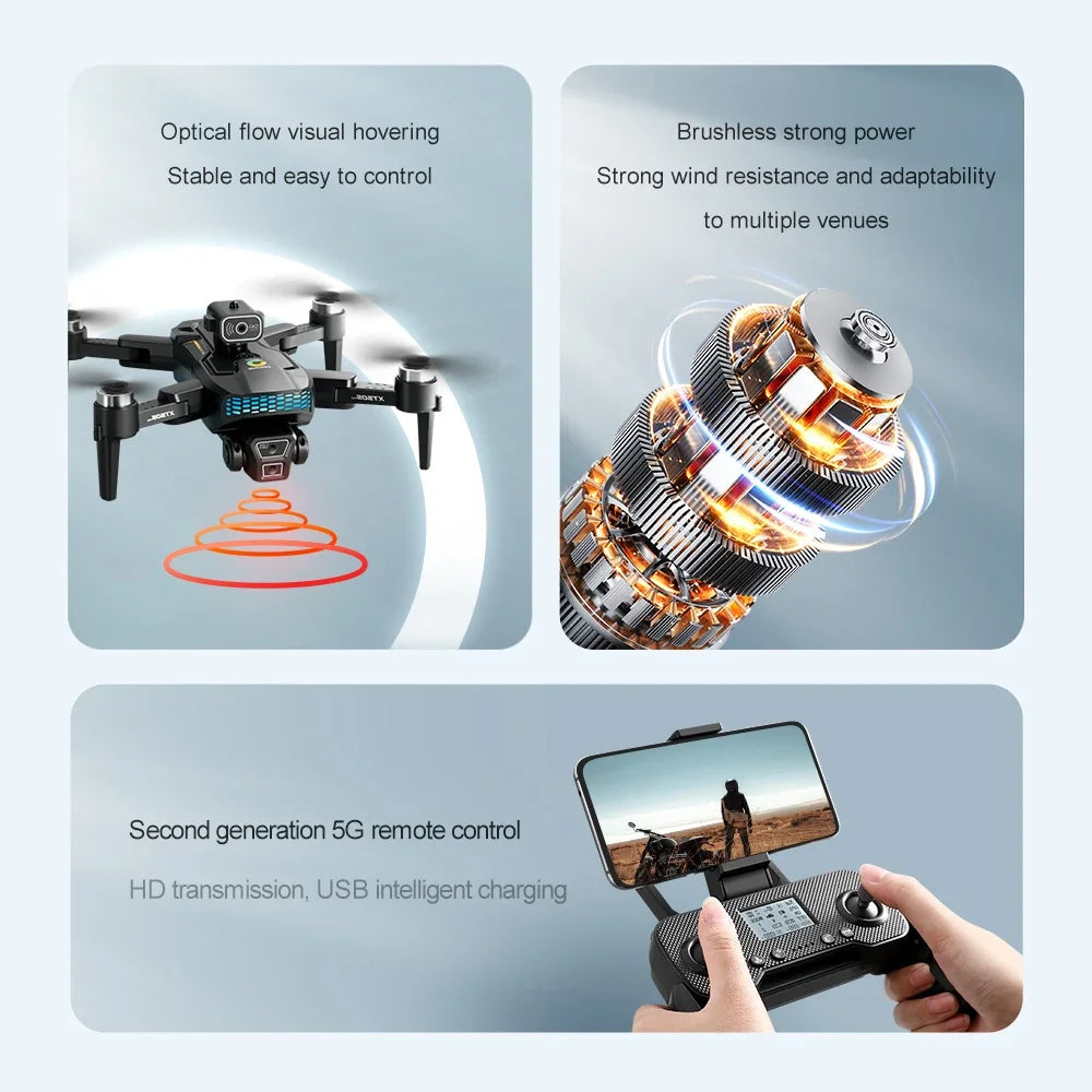 2024 Drone 8k Professional GPS 3 Axis Brushless Gimbal RC Quadcopter Obstacle Avoidance Drones With Camera HD 4K 5G Dron