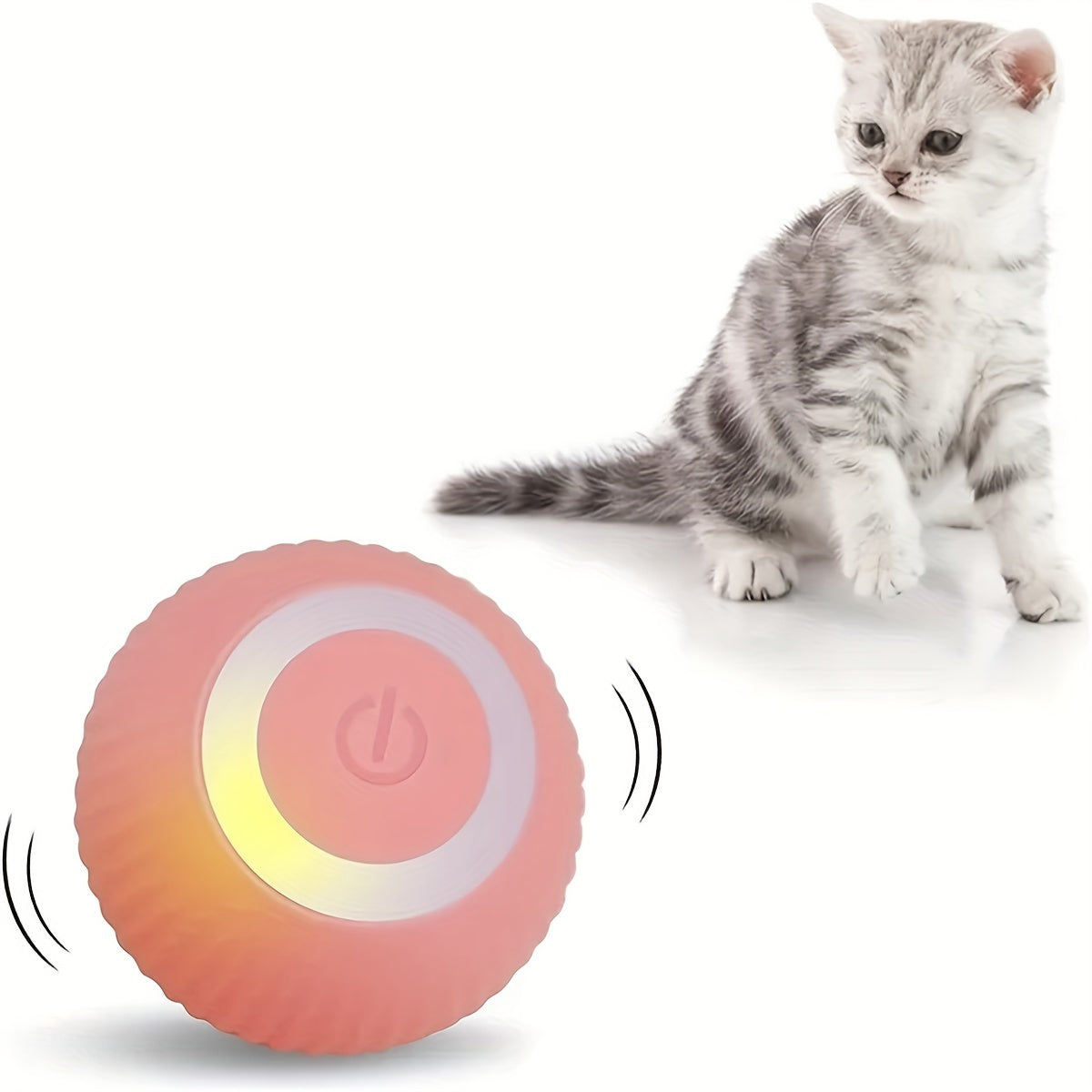 1pc Whisker Wonderland Smart Interactive Cat Toy - Automatic Rolling Ball, Stimulating Feline Fun, Exercise and Mental Stimulation for Your Feline Friend - Interactive Toys