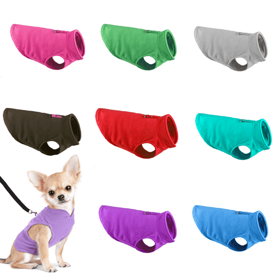 Cozy Winter Fleece Dog Jacket For French Bulldogs And Small Dogs - Warm And Comfortable Pet Clothing