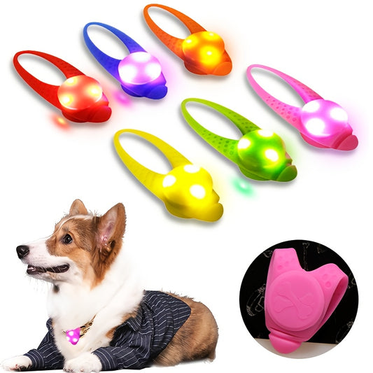 1pc Nighttime Safety Pet Pendant Collar with Anti-Lost LED Light for Dogs and Cats - Essential Pet Supplies for Visibility and Security
