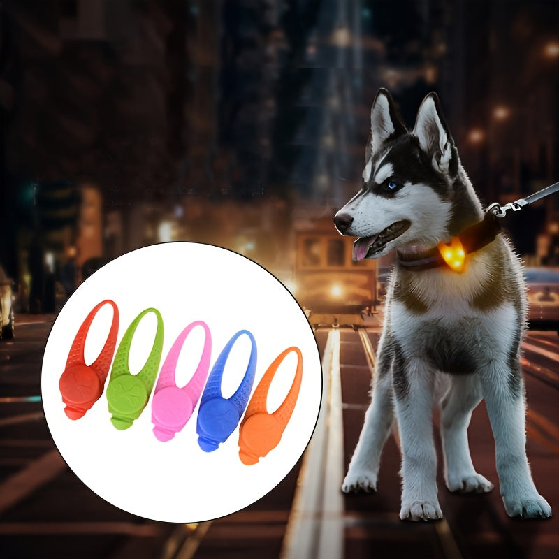 1pc Nighttime Safety Pet Pendant Collar with Anti-Lost LED Light for Dogs and Cats - Essential Pet Supplies for Visibility and Security