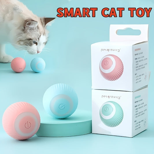 1pc Whisker Wonderland Smart Interactive Cat Toy - Automatic Rolling Ball, Stimulating Feline Fun, Exercise and Mental Stimulation for Your Feline Friend - Interactive Toys