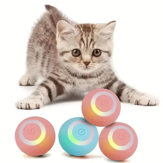1pc Whisker Wonderland Smart Interactive Cat Toy - Automatic Rolling Ball, Stimulating Feline Fun, Exercise and Mental Stimulation for Your Feline Friend - Interactive Toys