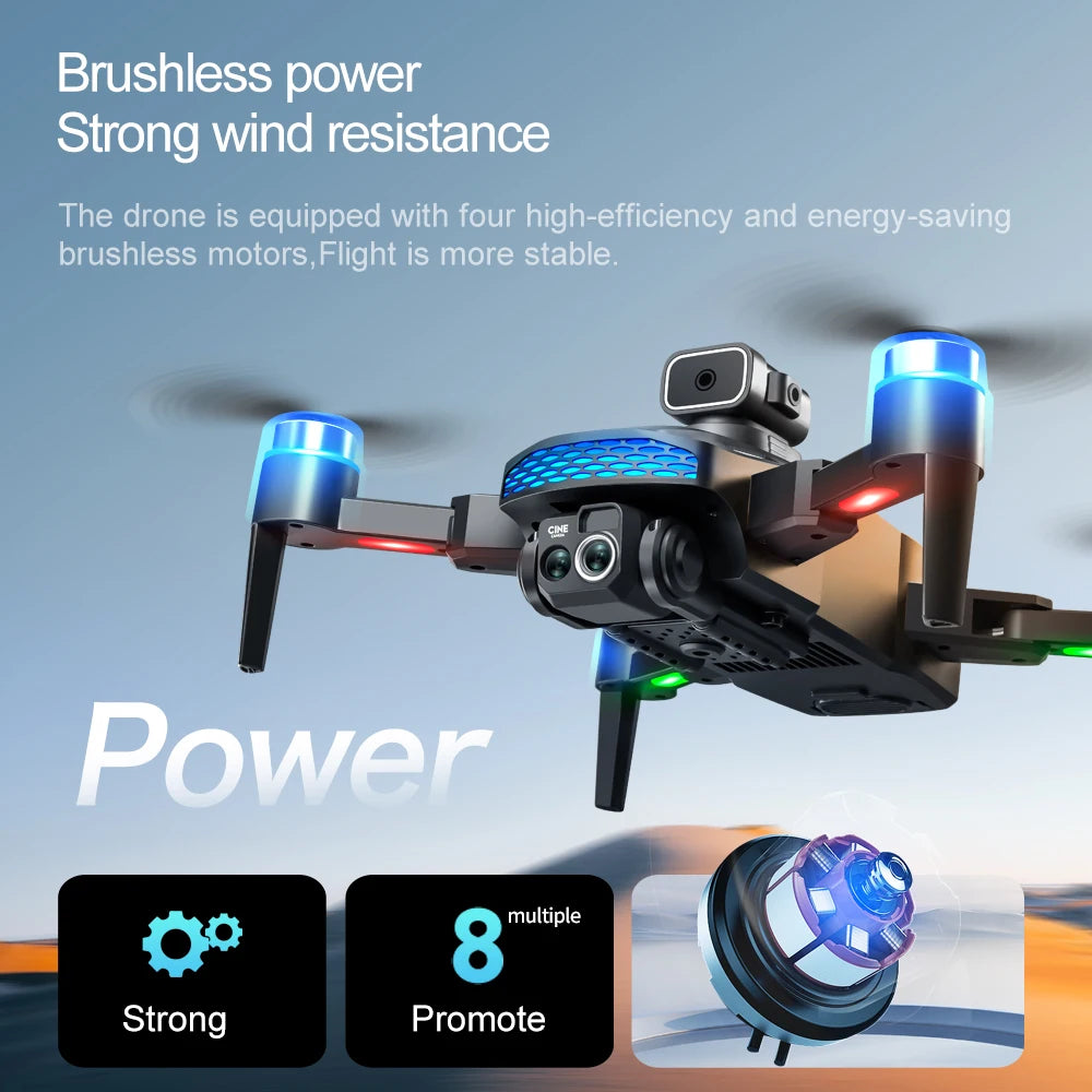 New Professional M6 Drone 8K HD With Screen WIFI FPV Smart Obstacle Avoidance Brushless Motor Remote Control Quadcopter Dron Toy