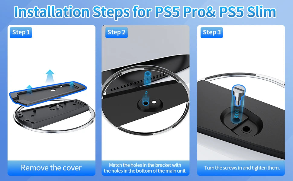 2025 New Vertical Stand for PS5 Consoles Playstation 5 Slim Base Accessories for PS5 Pro Console Disc and Digital